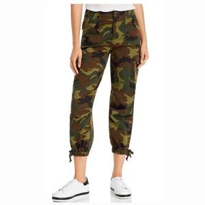Alice + Olivia Green Camouflage Jeans